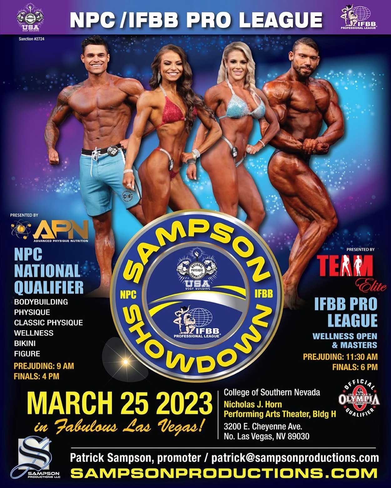 2023 IFBB Pro League/NPC Sampson Showdown NPC USA Nevada